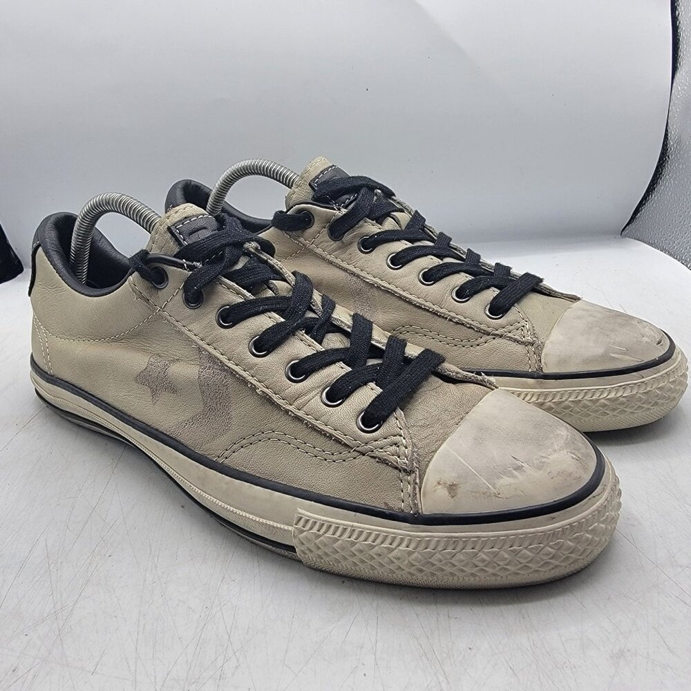 Converse X John Varvatos Mens 9.5 Beige Sneaker Shoes Casual Walking 132852C